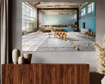 Gym in an Abandoned School. by Roman Robroek