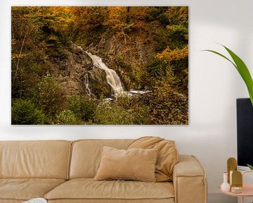 Bayehon Waterfalls during Autumn