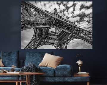 Eiffeltoren in zwart-wit von Ronne Vinkx