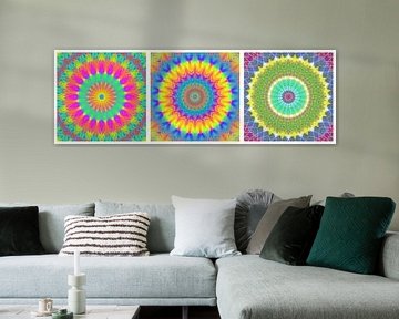 Rainbow Mandalas 1 by Marion Tenbergen