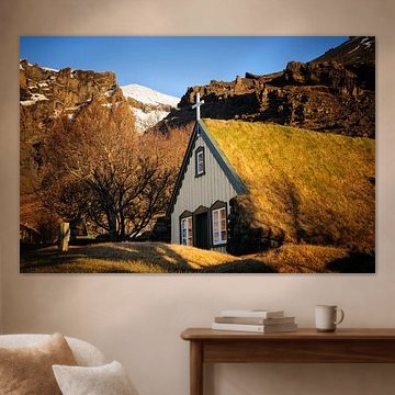 Typische isländische Kirche