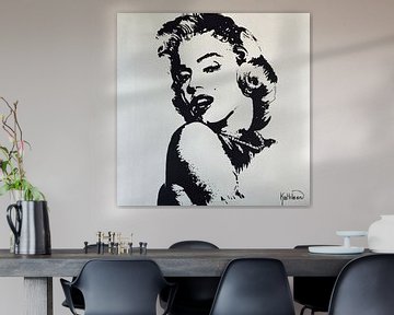 Marilyn MONROE "Glamour" van Kathleen Artist Fine Art