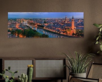 Panorama over Verona van Henk Meijer Photography