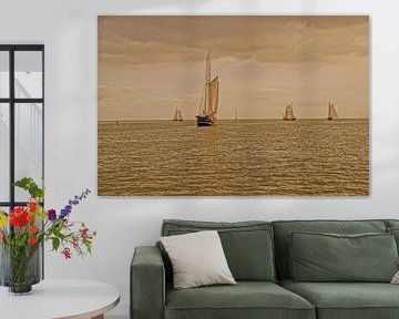 Zeilschepen op het IJsselmeer