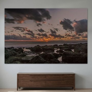 Zonsondergang bij Vlissingen