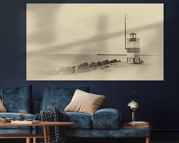 Hafenmündung von IJmuiden von Jan van der Knaap