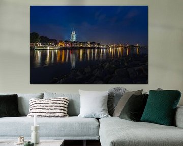 Deventer Skyline at blue hour by Edwin Mooijaart