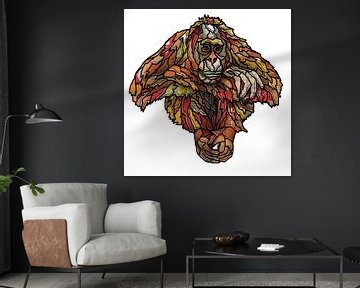 Orang oetan van Ruud van Koningsbrugge