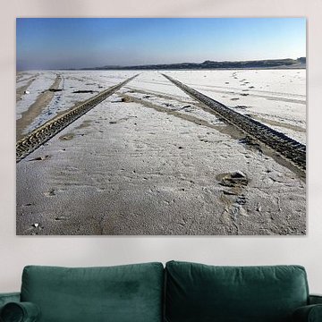 Sporen in de sneeuw 