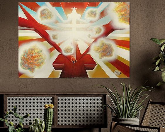 Example of the artwork in a room