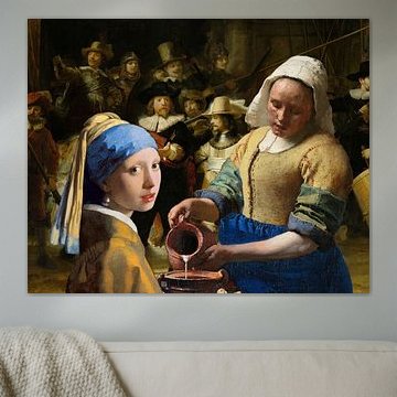 Das Mädchen mit dem Perlenohrgehänge -  das Milchmädche - Johannes Vermeer von Lia Morcus