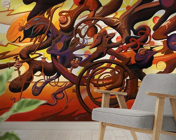 Example of the artwork in a room