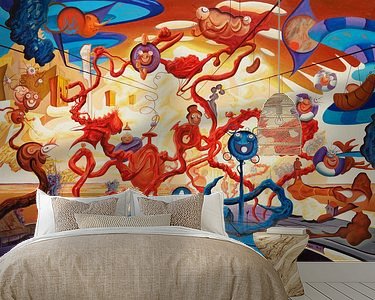 Example of the artwork in a room