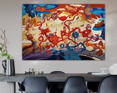 Example of the artwork in a room