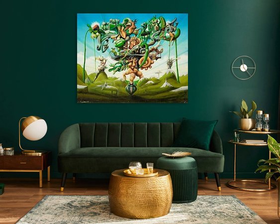 Example of the artwork in a room