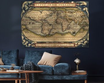 Ortelius World Map Typvs Orbis Terrarvm, 1570.