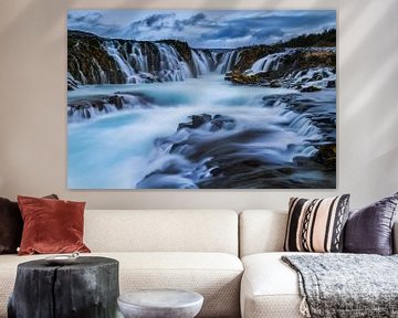 Bruarfoss Waterfall by Arnaud Bertrande