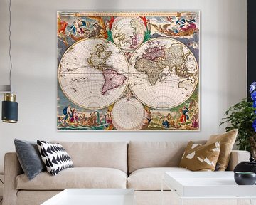 Nouvelle et très précise carte du monde 1658