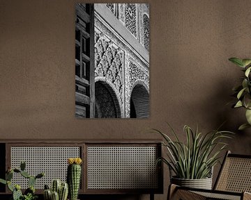Arches in the Alhambra (black & white) by Jack Koning