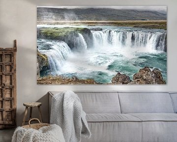 Isländischer Wasserfall von Niels Hemmeryckx