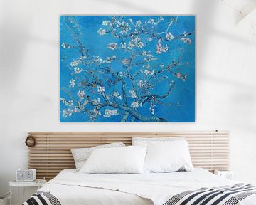 Almond blossom by Vincent van Gogh (Bright blue)