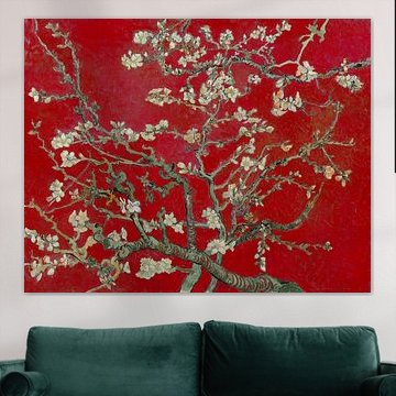 Mandelblüten rot - Vincent van Gogh von Masters Revisited