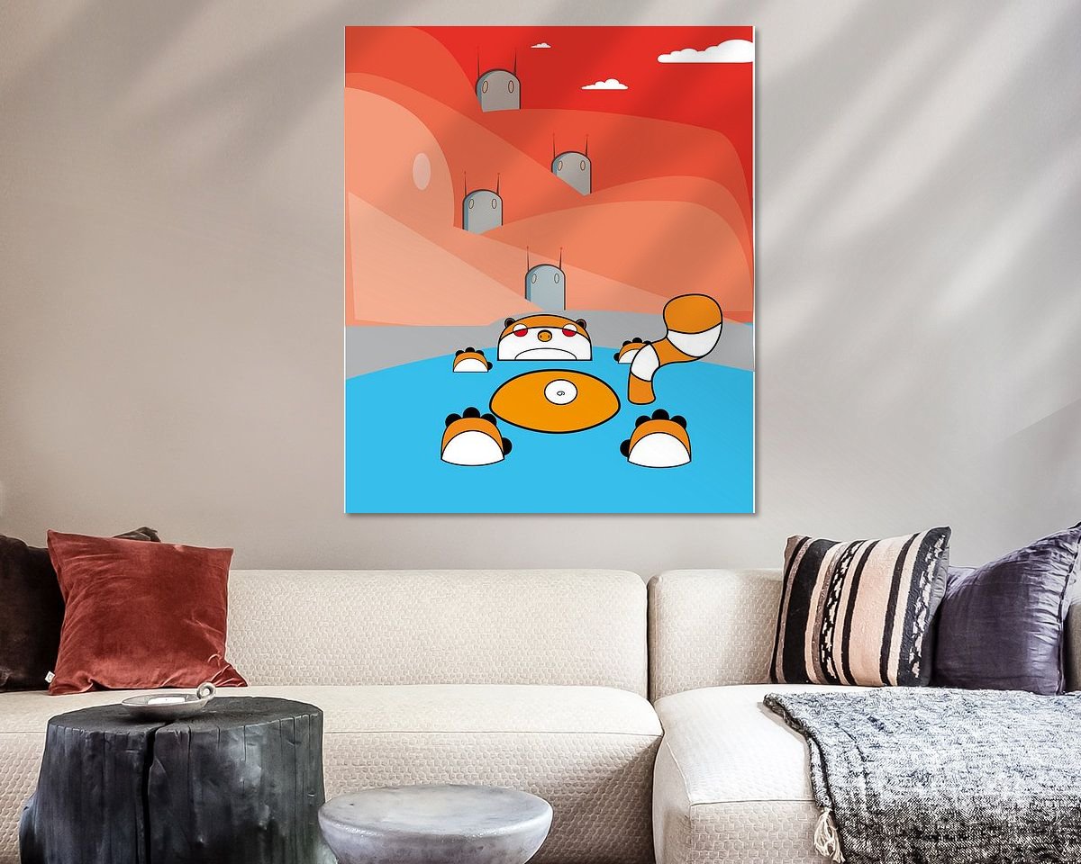Example of the artwork in a room