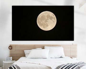 Een prachtige foto van de maan van Veluws