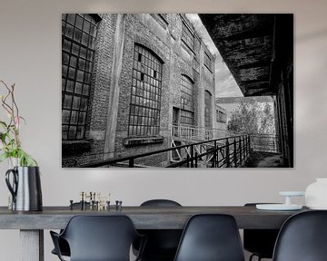 Fabrieksgebouw (zwart-wit) von Rens Bok