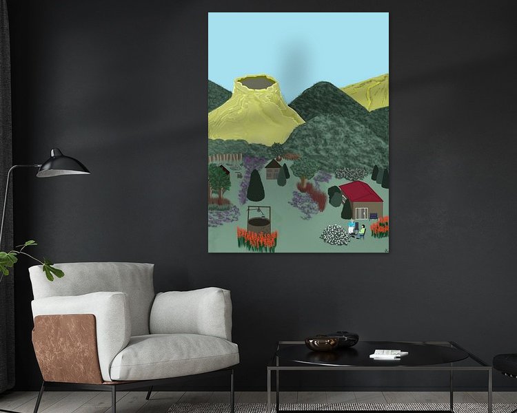 Example of the artwork in a room