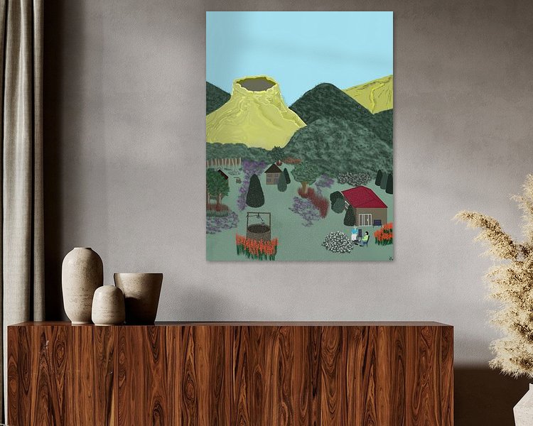 Example of the artwork in a room