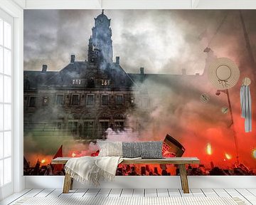 Feyenoord KNVB Beker Huldiging Rotterdam van Peter Lodder