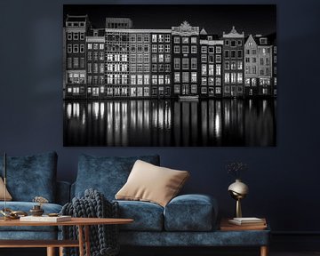 Damrak at night by Iconic Amsterdam