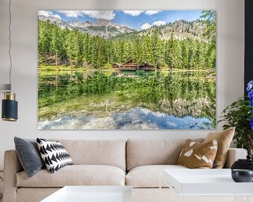 Haus am Lago Ghedina in den Dolomiten von Rene Siebring
