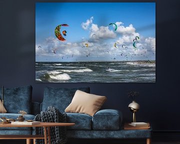 Kitesurfers sur Linda Raaphorst