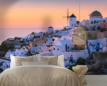 Sunset Oia, Santorini, Greece by Henk Meijer Photography