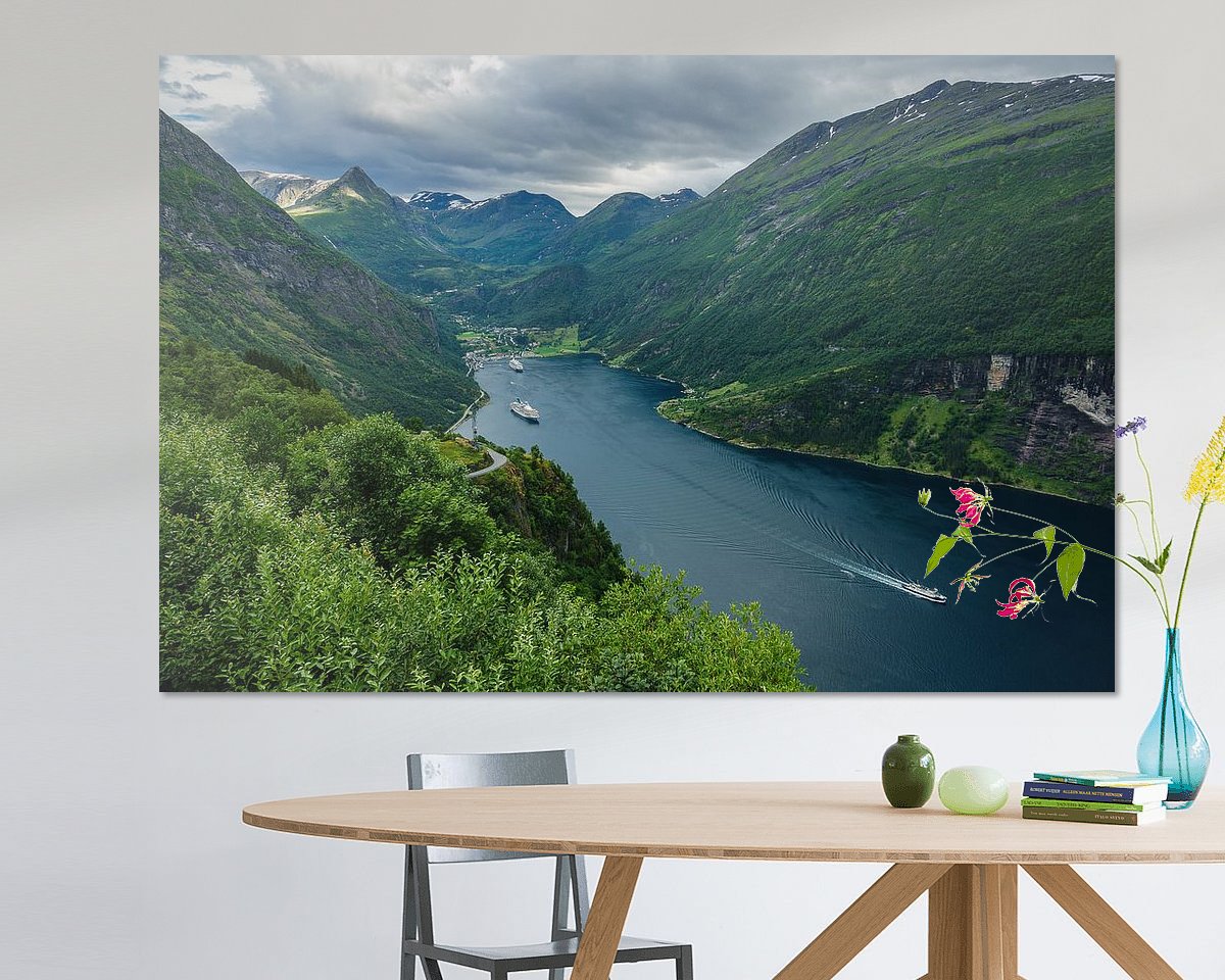 Example of the artwork in a room