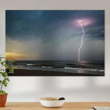 Gewitter über der Nordsee von Arie  van Duijn