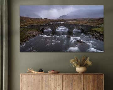 Sligachan bridge on Skye Isle, Schotland by Ralph Rozema