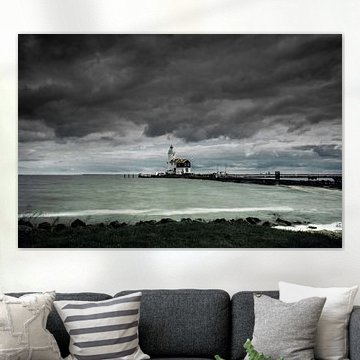 Paard van Marken during a storm by RB-Photography