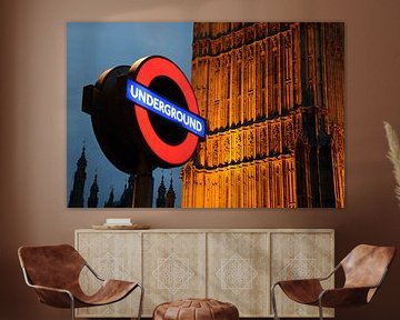 Londen, underground by Rene Mensen