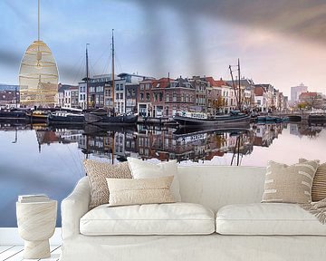 The Galgewater in Leiden by Martijn van der Nat