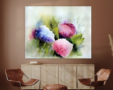 Hortensia's van Rita Tielemans Kunst