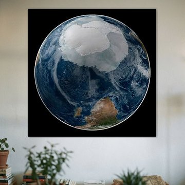 The Earth and The South Pole by Digital Universe