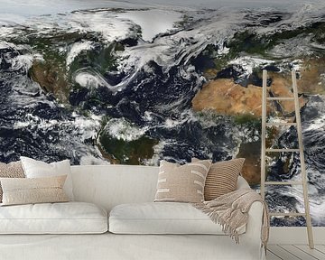 World Map Cloudy by Digital Universe