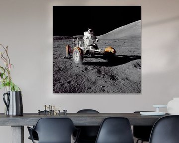 Astronaut in de Rover 