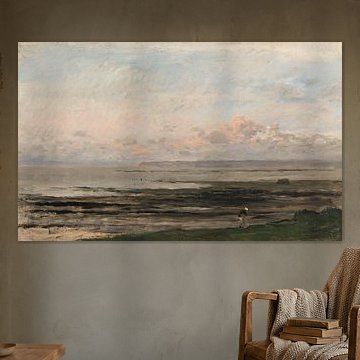 Strand bij eb (Zee van Daubigny), Charles-François Daubigny,