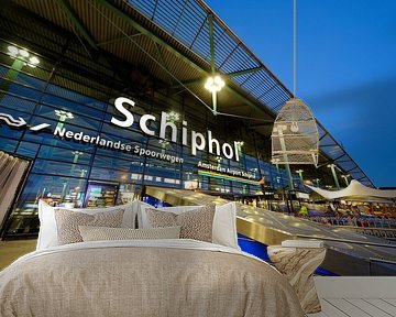 Schiphol Amsterdam in the evening by Merijn van der Vliet