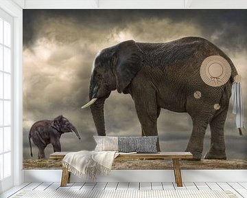 Baby olifant van Marcel van Balken