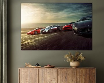 Sunset Dragrace F430, Veyron, Vantage und Stradale